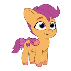 Size: 1200x1200 | Tagged: safe, artist:prixy05, scootaloo, pegasus, pony, g4, g5, my little pony: tell your tale, female, filly, foal, g4 to g5, generation leap, simple background, solo, transparent background, vector