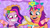 Size: 3072x1727 | Tagged: safe, screencap, pipp petals, sunny starscout, earth pony, pegasus, pony, bridlewoodstock (tell your tale), g5, my little pony: tell your tale, spoiler:g5, spoiler:my little pony: tell your tale, adorapipp, cute, duo, duo female, female, glasses, grin, looking at each other, looking at someone, mane stripe sunny, mare, open mouth, open smile, smiling, smiling at each other