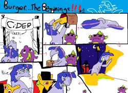 Size: 645x471 | Tagged: source needed, safe, artist:ombnom, spike, twilight sparkle, oc, dragon, pony, unicorn, g4, comic