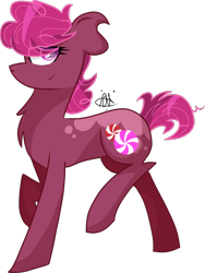 Size: 1114x1484 | Tagged: safe, artist:gallantserver, oc, oc:sugarplum, earth pony, pony, concave belly, female, mare, offspring, parent:pinkie pie, parent:soarin', parents:soarinpie, simple background, solo, transparent background