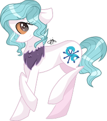 Size: 1223x1389 | Tagged: safe, artist:gallantserver, oc, oc only, oc:moon shy, earth pony, hybrid, pony, concave belly, female, interspecies offspring, mare, offspring, parent:discord, parent:fluttershy, parents:discoshy, simple background, solo, transparent background