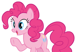 Size: 9081x6122 | Tagged: safe, artist:andoanimalia, pinkie pie, earth pony, pony, g4, the mane attraction, female, simple background, solo, transparent background, vector