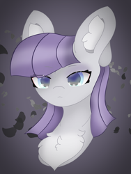 Size: 1818x2424 | Tagged: safe, artist:sodapop sprays, maud pie, earth pony, pony, g4, bust, chest fluff, commission, ear fluff, portrait, solo, ych result