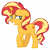 Size: 9833x9776 | Tagged: safe, artist:andoanimalia, sunset shimmer, pony, unicorn, equestria girls, equestria girls specials, g4, my little pony equestria girls: better together, my little pony equestria girls: spring breakdown, absurd resolution, backing away, cute, female, floppy ears, looking sideways, mare, nervous, nervous smile, one ear down, raised hoof, simple background, smiling, solo, standing, transparent background, vector