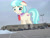 Size: 2048x1536 | Tagged: safe, anonymous editor, artist:dashiesparkle, edit, coco pommel, earth pony, pony, g4, blushing, female, floppy ears, giant pony, giantess, highrise ponies, indiana, irl, macro, macy's, mare, mishakawa, necktie, photo, ponies in real life, smiling, solo