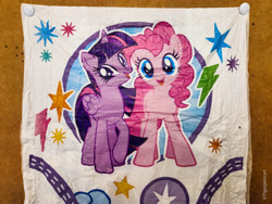 Size: 3000x4000 | Tagged: safe, pinkie pie, twilight sparkle, alicorn, earth pony, pony, g4, diaper, irl, lightning, merchandise, pampers, pampers easy ups, photo, pullup (diaper), rainbow dash's cutie mark, stars, twilight sparkle (alicorn)