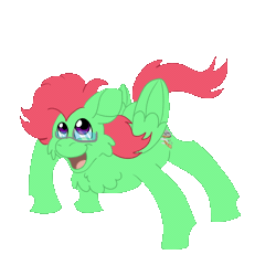 Size: 1200x1200 | Tagged: safe, artist:euspuche, oc, oc only, pegasus, pony, animated, chest fluff, commission, dancing, get stick bugged lol, get stick poned lol, gif, glasses, looking at you, male, simple background, smiling, solo, transparent background, ych result