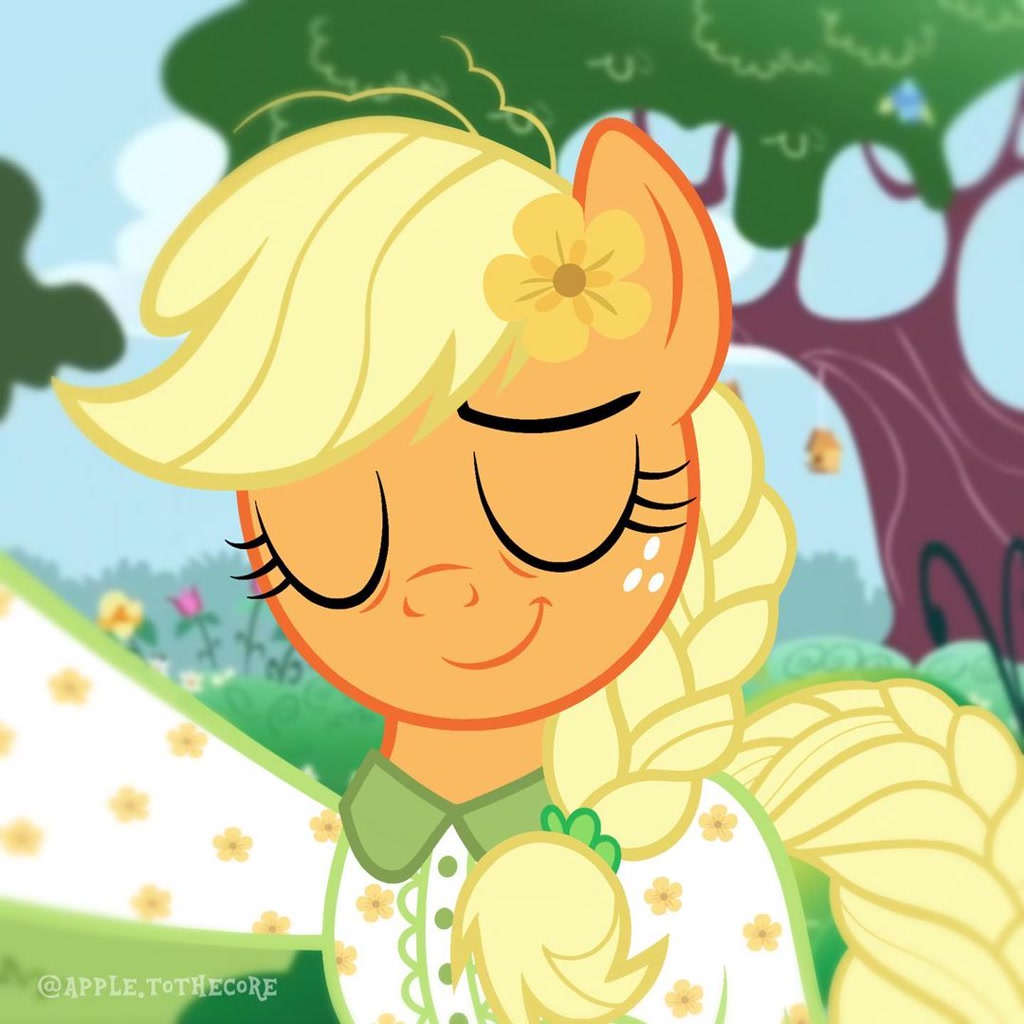 3179721-safe-artist-apple-tothecore-applejack-bird-earth-pony