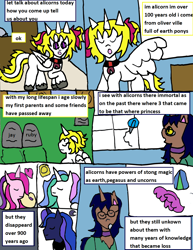 Size: 1312x1701 | Tagged: safe, artist:ask-luciavampire, oc, alicorn, pony, werewolf, comic, princess, tumblr