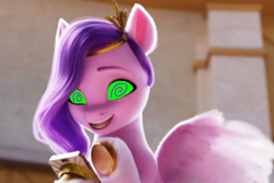 Size: 1169x779 | Tagged: safe, edit, editor:megacrystalswiftail, screencap, pipp petals, pegasus, pony, g5, my little pony: a new generation, spoiler:my little pony: a new generation, 1000 hours in ms paint, description is relevant, female, fetish, hypno eyes, hypnosis, kaa eyes, mare, op can't let go, op is a duck, op is trying to start shit, op needs to stop, phone, that pony sure does love phones, wat, why, wtf