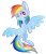 Size: 600x699 | Tagged: safe, artist:glittermunchie, rainbow dash, pegasus, pony, g4, cute, not full image size, simple background, solo, transparent background