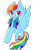 Size: 1024x1516 | Tagged: safe, artist:anikaspace, rainbow dash, pegasus, pony, g4, not full image size, simple background, solo, transparent background