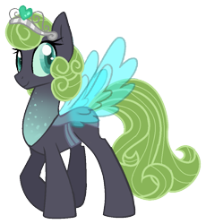 Size: 831x903 | Tagged: safe, artist:gallantserver, oc, oc only, oc:firefly (gallantserver), changepony, hybrid, magical lesbian spawn, offspring, parent:princess flurry heart, parent:queen chrysalis, simple background, solo, transparent background