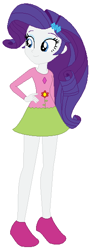 Size: 212x590 | Tagged: safe, artist:selenaede, artist:user15432, rarity, human, equestria girls, g4, base used, clothes, crossover, cute, daffinee toilette, dress, hand on hip, pink dress, pink shoes, pinky dinky doo, raribetes, simple background, smiling, white background