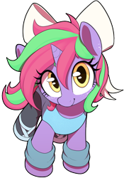 Size: 700x1000 | Tagged: safe, artist:thebatfang, oc, oc only, oc:susie supreme, pony, unicorn, ballerina, ballet slippers, bow, clothes, cute, female, filly, foal, freckles, hair bow, leg warmers, leotard, looking at you, looking up, looking up at you, ocbetes, simple background, smiling, solo, transparent background, weapons-grade cute