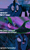 Size: 530x894 | Tagged: safe, edit, edited screencap, editor:incredibubbleirishguy, screencap, queen chrysalis, g4, the mean 6, to where and back again, caption, furious, growling, hat, image macro, implied starlight glimmer, mourning, rain, reference, text, the little mermaid, ursula, wicked witch, witch hat