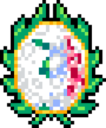 Size: 480x576 | Tagged: safe, artist:hazy skies, artist:sanjidk, g4, flag, italy, july fools, laurel wreath, mare in the moon, moon, pixel art, r/place, r/place2023, reddit, simple background, transparent background