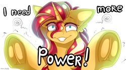 Size: 2966x1666 | Tagged: safe, artist:yuris, sunset shimmer, pony, unicorn, g4, crazy grin, female, frog (hoof), grin, looking at you, mare, reaction image, simple background, smiling, solo, underhoof, white background