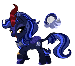 Size: 2000x1743 | Tagged: safe, artist:dixieadopts, oc, oc only, oc:night glow, kirin, bracelet, cloven hooves, colored eartips, colored hooves, eyeshadow, female, freckles, golden eyes, gradient legs, interspecies offspring, jewelry, kirin hybrid, leg fluff, leg freckles, leonine tail, lidded eyes, looking back, makeup, offspring, open mouth, parent:autumn blaze, parent:night light, raised hoof, simple background, smiling, solo, sparkly mane, sparkly tail, standing, tail, transparent background