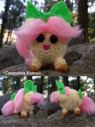 Size: 2048x2730 | Tagged: safe, artist:casquitos kawaii, posey, posey bloom, earth pony, pony, g1, g5, my little pony: a new generation, amigurumi, crochet, handmade, high res, irl, photo, plushie, solo