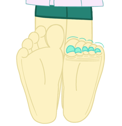 Size: 1862x1919 | Tagged: safe, artist:wallflowerblusheqg, tennis match, human, equestria girls, g4, barefoot, base, base used, feet, female, fetish, foot fetish, foot focus, simple background, soles, solo, toes, white background, wiggling toes