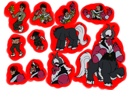 Size: 1414x1000 | Tagged: safe, artist:zetikoopa, lord tirek, centaur, human, taur, g4, age progression, daniel spellbound, human to centaur, human to taur, male, necklace, scorpan's necklace, transformation