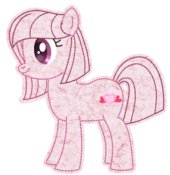 Size: 1432x1475 | Tagged: safe, artist:calinaponycartoonsda, artist:muhammad yunus, oc, oc only, oc:annisa trihapsari, earth pony, pony, base used, female, kirby, kirby (series), kirby epic yarn, mare, simple background, smiling, solo, transparent background