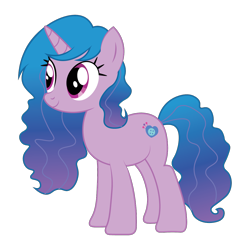 Size: 1200x1200 | Tagged: safe, artist:prixy05, izzy moonbow, pony, unicorn, g4, g5, g5 to g4, generation leap, simple background, solo, transparent background, vector