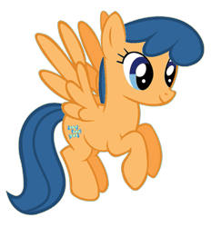 Size: 861x928 | Tagged: safe, artist:maddietheuniversalfan68, artist:the-bitterman, edit, first base, pegasus, pony, g4, adorabase, adult, alternate universe, cute, female, first base can fly, flying, mare, older, older first base, pegasus first base, race swap, rule 63, simple background, smiling, solo, tomboy, transparent background, vector