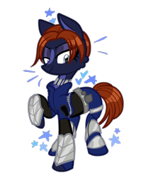 Size: 2000x2507 | Tagged: safe, alternate version, artist:blurry-kun, pony, commission, commissioner:reversalmushroom, high res, joanna dark, perfect dark, ponified, simple background, solo, transparent background
