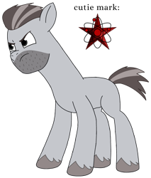 Size: 2219x2600 | Tagged: safe, artist:nickdisneyfan78, earth pony, pony, g5, atomic heart, cutie mark, high res, major nechaev, male, simple background, solo, stallion, transparent background