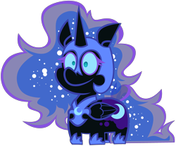 Size: 3486x2892 | Tagged: safe, artist:threetwotwo32232, nightmare moon, alicorn, pony, g4, female, high res, mare, simple background, solo, squatpony, transparent background