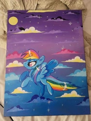 Size: 1500x2000 | Tagged: safe, artist:annuthecatgirl, rainbow dash, pegasus, pony, g4, painting, traditional art