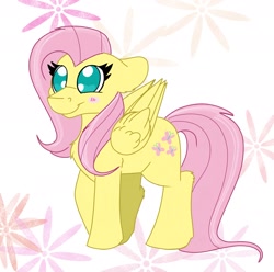 Size: 1779x1768 | Tagged: safe, artist:sparkly-retsuko, fluttershy, pony, g4, blushing, solo