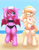 Size: 2000x2551 | Tagged: safe, artist:one4pony, oc, oc only, oc:cheery bell, oc:foloy, oc:foloy aurum, bat pony, earth pony, pony, semi-anthro, arm hooves, bat pony oc, bat wings, beach, belly button, bikini, black bikini, black swimsuit, clothes, earth pony oc, fangs, high res, midriff, one eye closed, swimsuit, water, wings