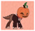 Size: 1280x1115 | Tagged: safe, artist:krypticquartz, oc, dracony, dragon, hybrid, clothes, halloween, holiday, hoodie, jack-o-lantern, passepartout, pumpkin, solo, watermark