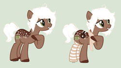 Size: 2008x1136 | Tagged: safe, artist:pgthehomicidalmaniac, oc, oc only, earth pony, pony, base used, clothes, colored hooves, earth pony oc, grin, raised hoof, simple background, smiling, socks, striped socks