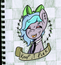 Size: 1797x1901 | Tagged: safe, artist:lazerblues, oc, oc only, oc:papercut, earth pony, pony, bowtie, necktie, solo