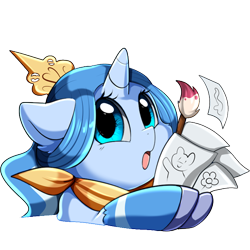 Size: 512x512 | Tagged: safe, artist:pridark, oc, oc only, oc:princess argenta, alicorn, pony, argentina, cute, drawing, female, filly, foal, nation ponies, ocbetes, open mouth, paintbrush, ponified, simple background, solo, transparent background