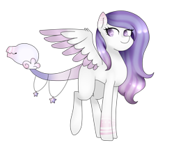 Size: 1067x887 | Tagged: safe, artist:oniiponii, oc, oc only, pegasus, pony, augmented, augmented tail, colored wings, female, mare, one wing out, pegasus oc, simple background, solo, tail, transparent background, two toned wings, wings