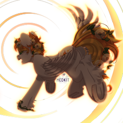 Size: 2500x2500 | Tagged: safe, artist:medkit, oc, oc only, oc:sunny winds, pegasus, pony, bracelet, butt, colored eyebrows, colored eyelashes, colored hooves, colored lineart, colored muzzle, colored pupils, colored wings, dandelion, ear fluff, ears up, eye clipping through hair, eyebrows, eyebrows visible through hair, feathered wings, female, flower, flower in hair, folded wing, freckles, full body, green eyes, high res, hoof fluff, horseshoes, jewelry, leaves, leaves in hair, leg fluff, long tail, looking at you, looking back, looking back at you, mare, open mouth, open smile, pegasus oc, perspective, plot, raised hoof, raised leg, rear view, running, short mane, signature, simple background, smiling, solo, spread wings, stars, sternocleidomastoid, tail, teeth, transparent background, two toned coat, two toned mane, two toned tail, wall of tags, watermark, wing fluff, wings