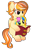 Size: 1179x1716 | Tagged: safe, artist:pinkiemina_憑酱, oc, oc only, oc:lemon, oc:sunset, pegasus, pony, unicorn, background removed, book, hug, oc x oc, shipping, simple background, transparent background