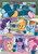 Size: 1920x2715 | Tagged: safe, artist:alexdti, applejack, fluttershy, pinkie pie, rainbow dash, rarity, twilight sparkle, alicorn, earth pony, pegasus, pony, unicorn, comic:how we met, g4, the ending of the end, donut, female, food, magic, mane six, mare, telekinesis, twilight sparkle (alicorn)