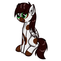 Size: 1280x1280 | Tagged: safe, artist:ask-fleetfoot, oc, oc only, oc:hardy mackintosh, pegasus, pony, race swap, simple background, solo, white background