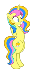 Size: 1723x3608 | Tagged: safe, artist:equestria secret guard, artist:radiantrealm, oc, oc only, oc:lemon, pony, unicorn, arm behind back, belly button, bipedal, female, helpless, horn, mare, sexy, simple background, solo, tied up, transparent background, unicorn oc