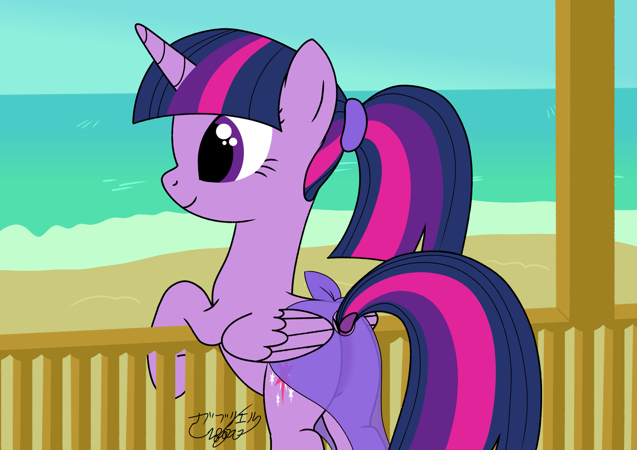 [alicorn,background,beach,butt,clothes,dock,plot,pony,safe,see-through,solo,tail,twilight sparkle,sarong,twibutt,twilight sparkle (alicorn),artist:gabriel18017]