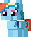 Size: 31x37 | Tagged: safe, artist:langtanium, rainbow dash, pegasus, pony, g4, pixel art, simple background, solo, transparent background