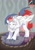 Size: 777x1100 | Tagged: safe, artist:arctic-fox, oc, oc only, oc:swift apex, pegasus, pony, behaving like a cat, clothes, costume, pegasus oc, pokémon, solo, stretching