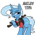 Size: 1024x1024 | Tagged: safe, artist:rusfag, trixie, pony, unicorn, g4, /mlp/ tf2 general, female, gun, heavy weapons guy, mare, shotgun, simple background, smug, solo, team fortress 2, text, transparent background, weapon