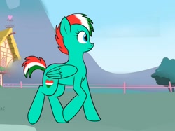 Size: 956x716 | Tagged: safe, artist:hungary harmony, oc, pegasus, pony, hungary, nation ponies, ponified, solo